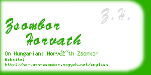 zsombor horvath business card